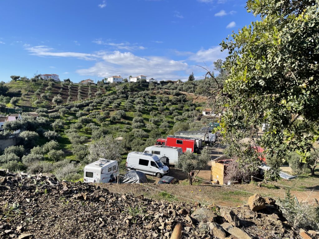 Blick auf den Campingplatz Camping Castillo al Malaga