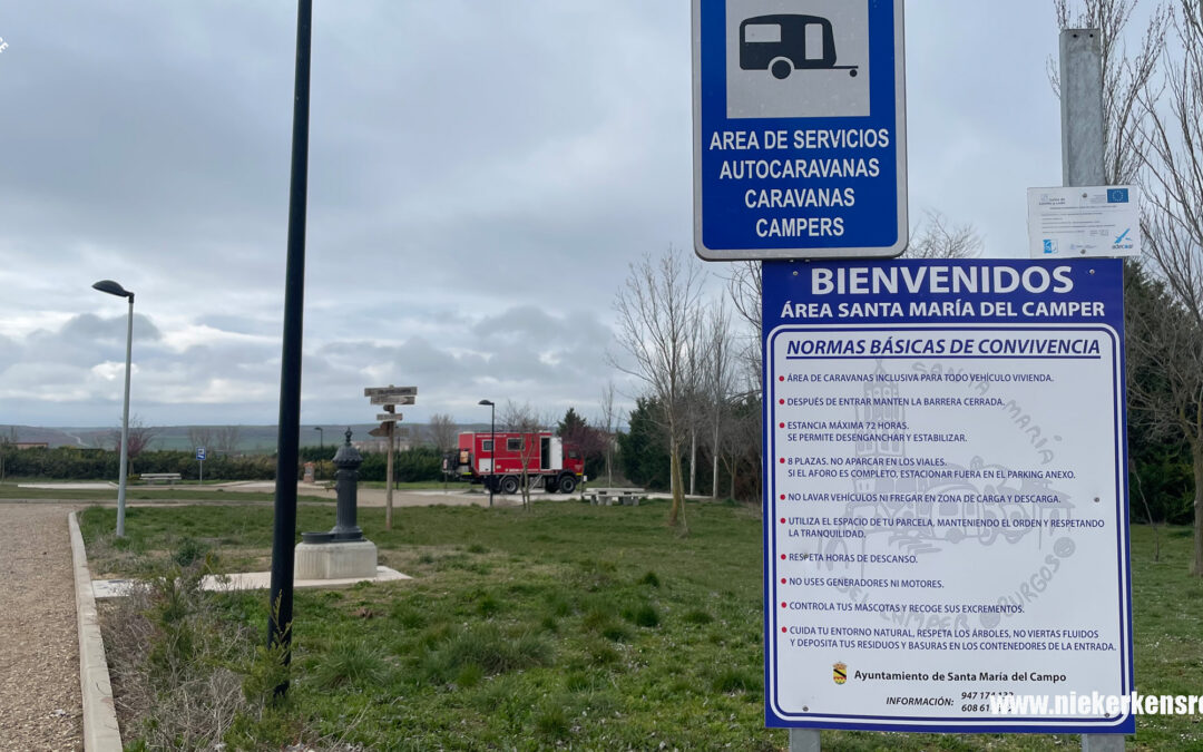 Kostenloser Wohnmobilstellplatz in Santa María del Campo – Spanien 🇪🇸🚒🌿