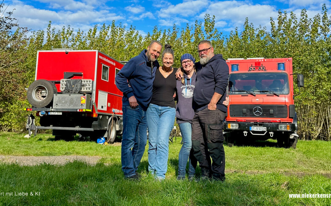 Feuerwehr-LKW Otto: Wie Katrin und Andre aus einem Mercedes 1222 ihr Traumhaus auf Rädern bauten