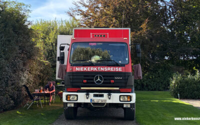 Wohnmobilstellplatz Kessel in den Niederlanden – unser Stellplatz an der Maas